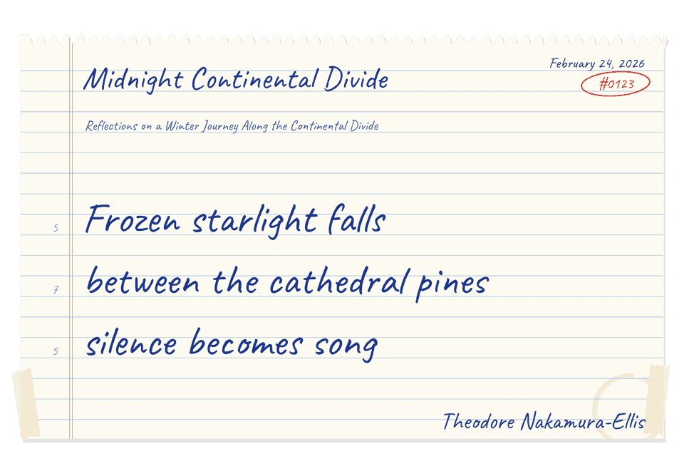 Haiku in notebook template