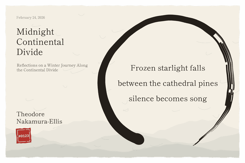 A haiku rendered in the zen-garden template